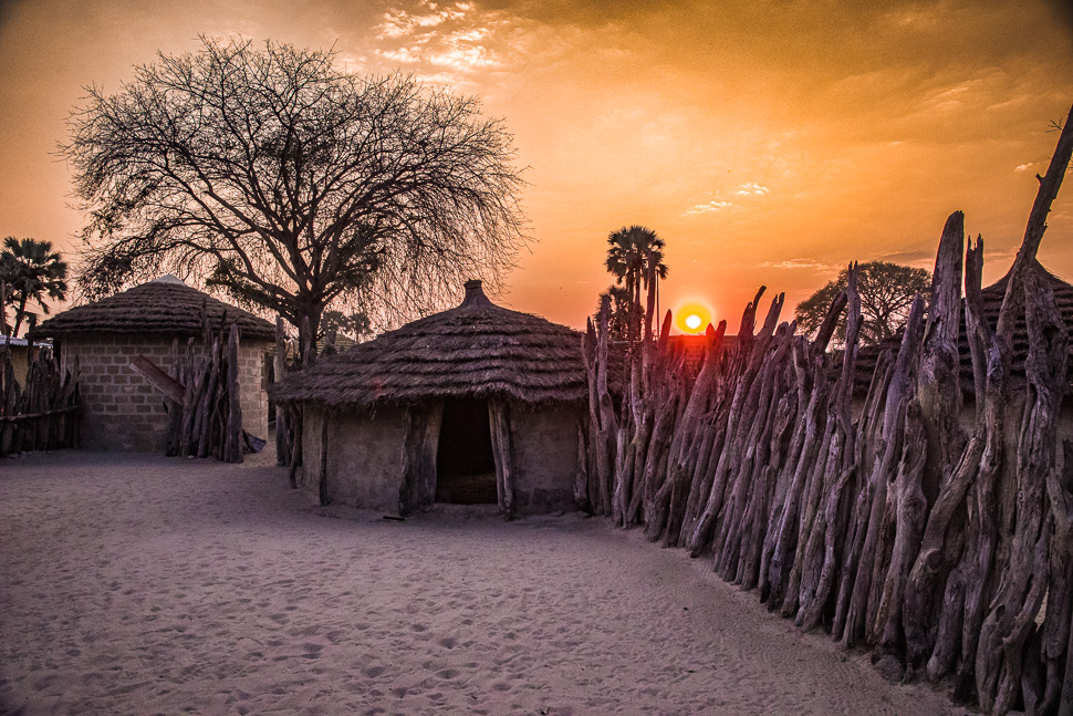 An Owambo homestead
